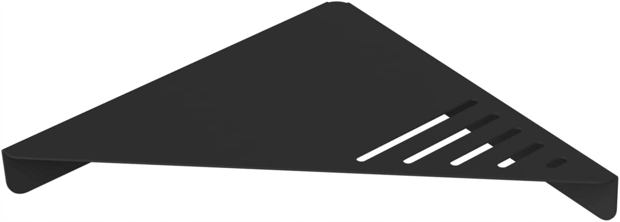 

Półka łazienkowa narożna wisząca czarna stalowa