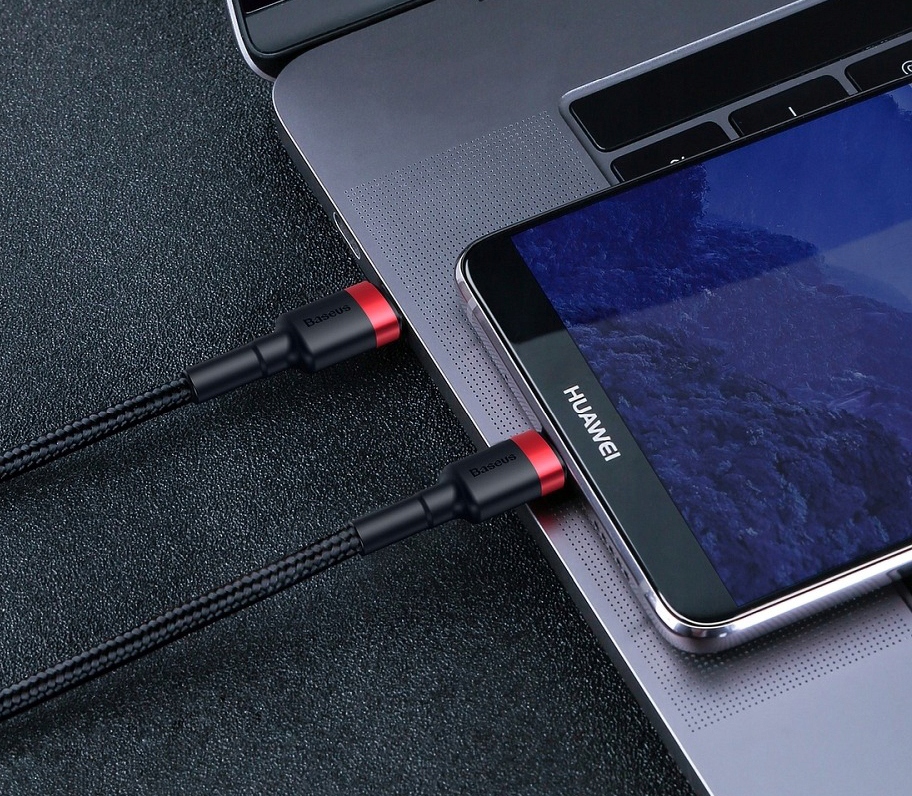 Baseus Kabel USB-C Power Delivery 60W QC 3.0 2m Kolor czarny