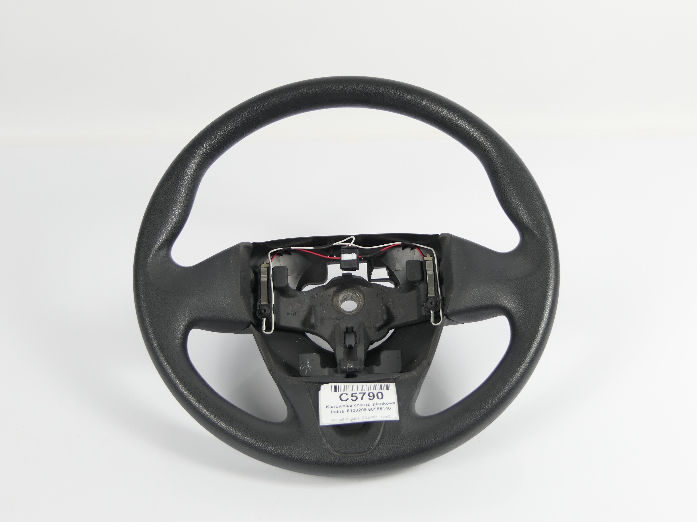 6109209 60958140 - Рулевое колесо Scenic Megane III 3 пластиковое