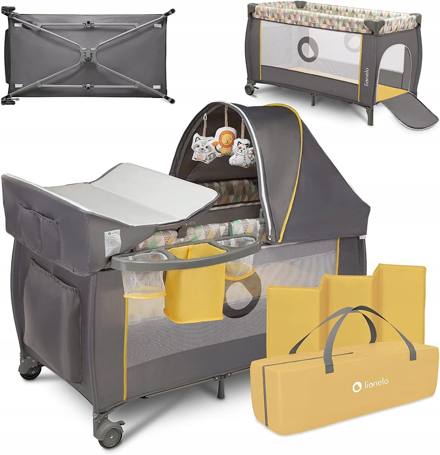 ŁÓŻECZKO TURYSTYCZNE KOJEC 2 W 1 PRZEWIJAK ŁÓŻKO