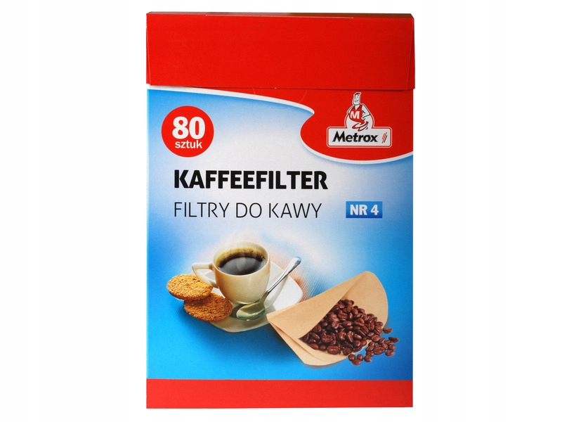 

Filtr do kawy Metrox 1x4 0674 (80 sztuk)