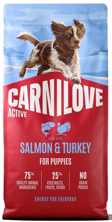 Carnilove Active pro štěňata, losos a krůta 12 kg