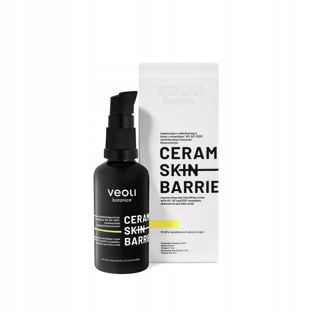 Veoli Botanica Krem do twarzy Ceramide Skin Barrier dzień i noc ceramidy 40
