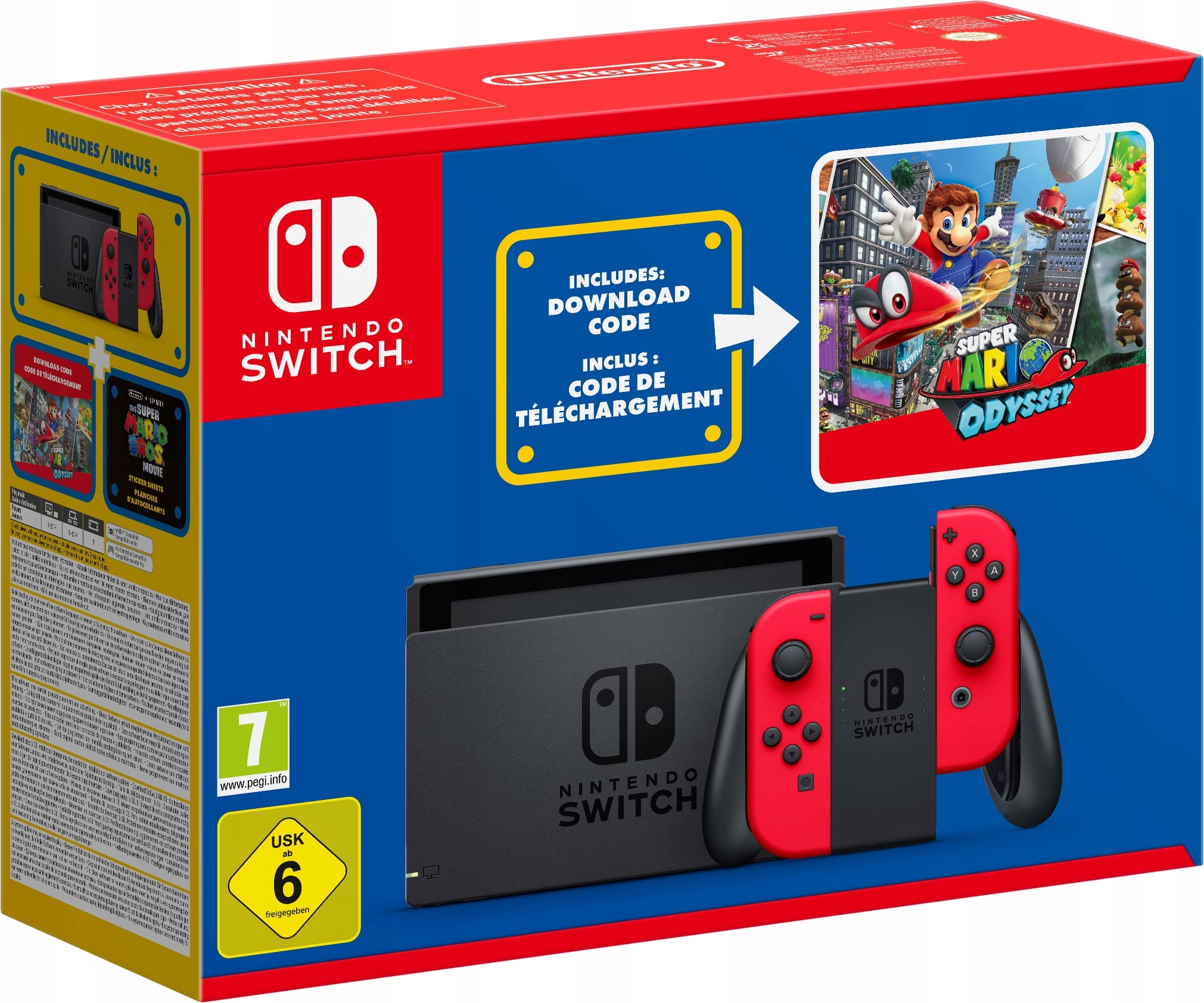 Nintendo Switch ps3 red Konsola NINTENDO Switch (Joy-Con Neon Red/Blue) V2