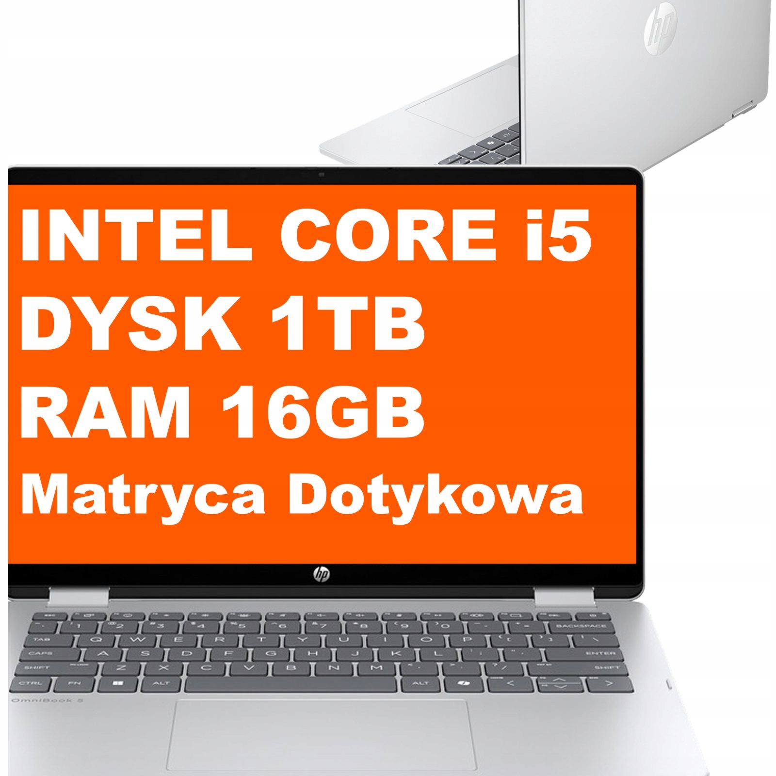 Laptop Hp OmniBook 5 2w1 14-fp Intel i5 16GB 1TB Iris Xe 2k Dotyk Win 11