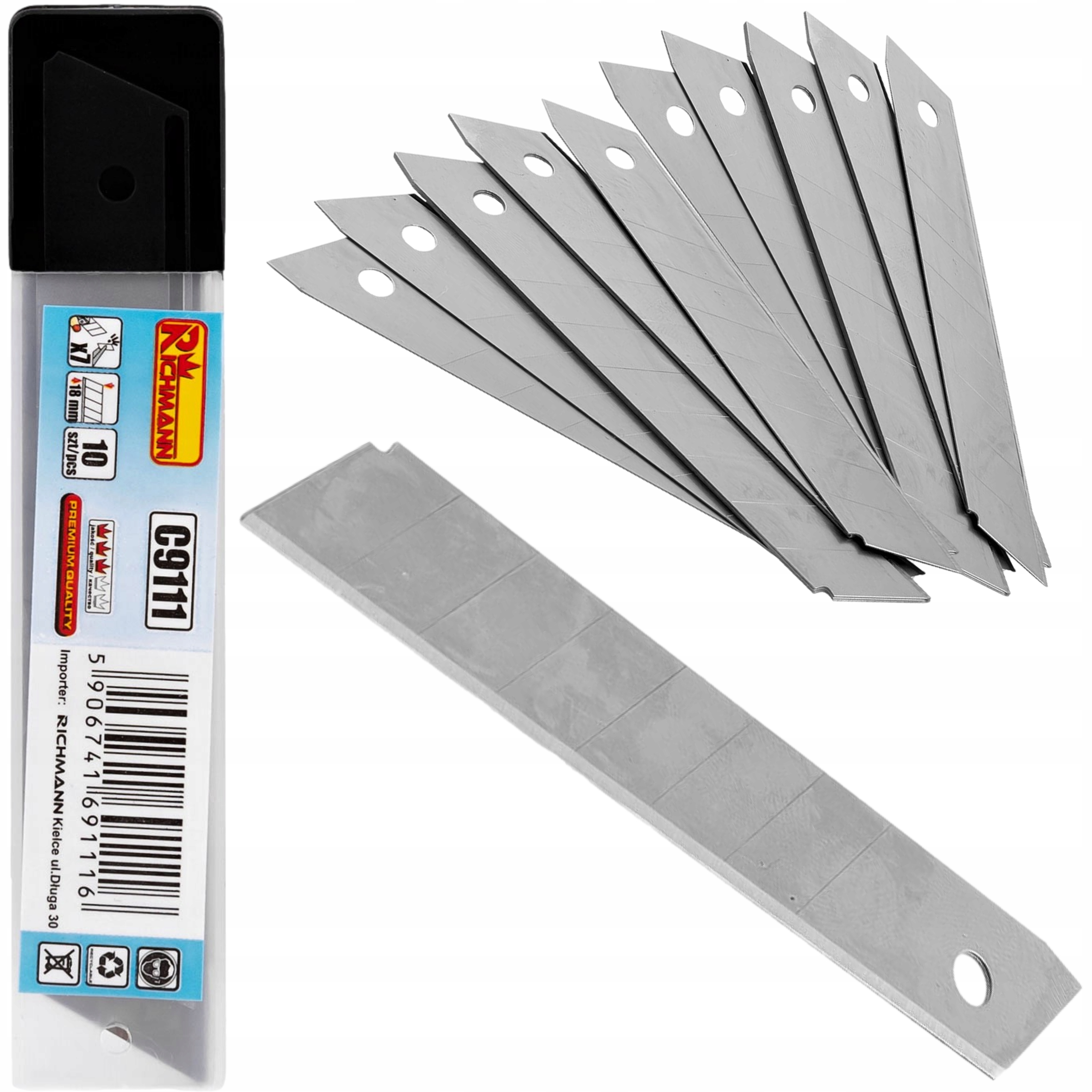 Ostrza do Nożyków Łamane Wymienne Wkłady 18MM C9111 Corona Richmann