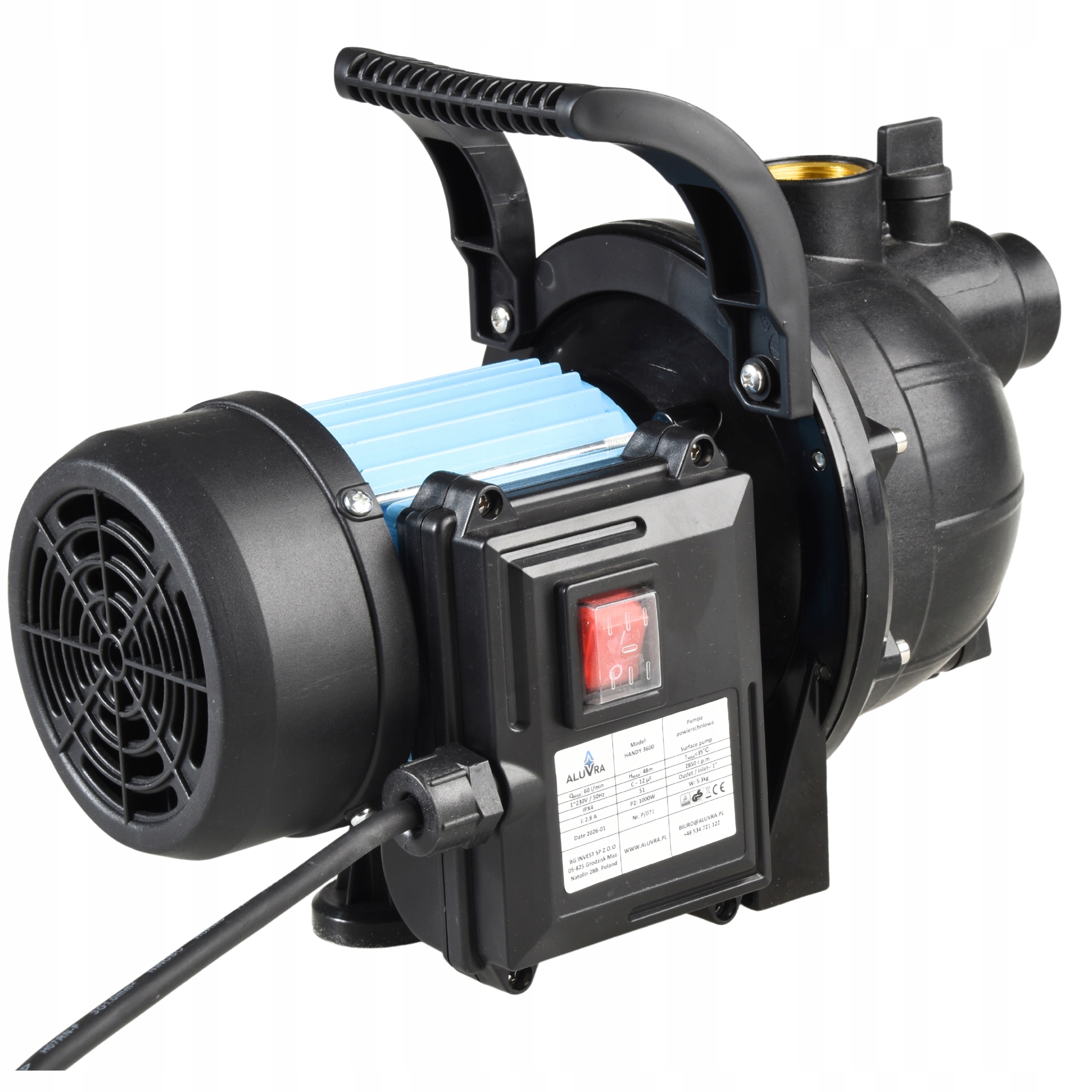 Povrchové Čerpadlo 1000 W 60 L/min, Sací Olej Pro Hydroforovou Vodu