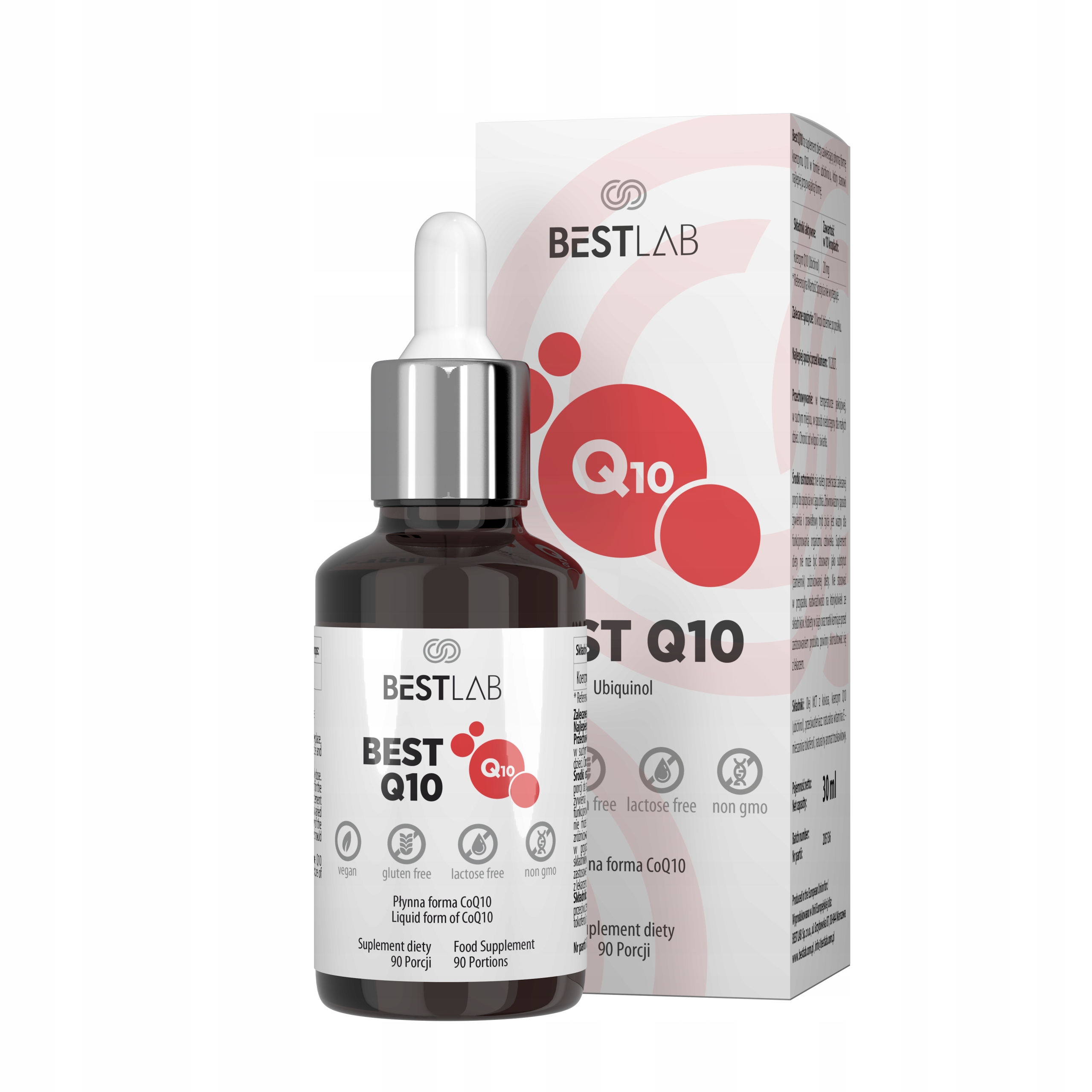 BestQ10 Koenzym Q10 Ubichinol Bast Lab 900 kropel BestLab
