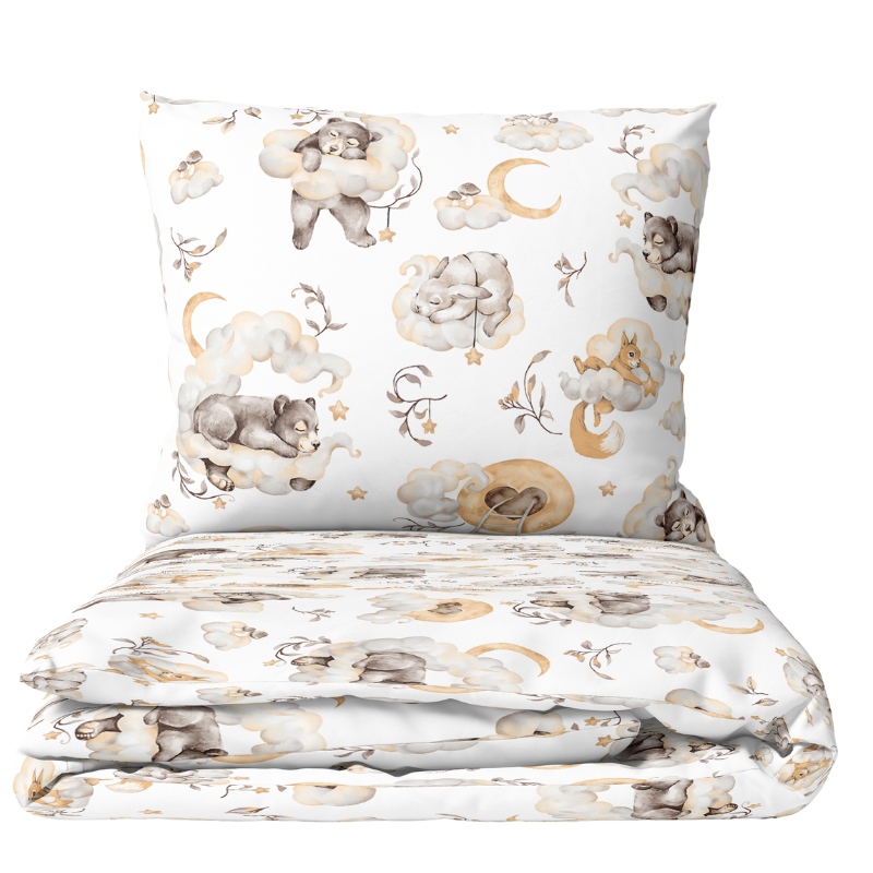 POŚCIEL DO ŁÓŻECZKA 120X60 2EL + KOMPLET POSZEWEK PRODUKT POLSKI