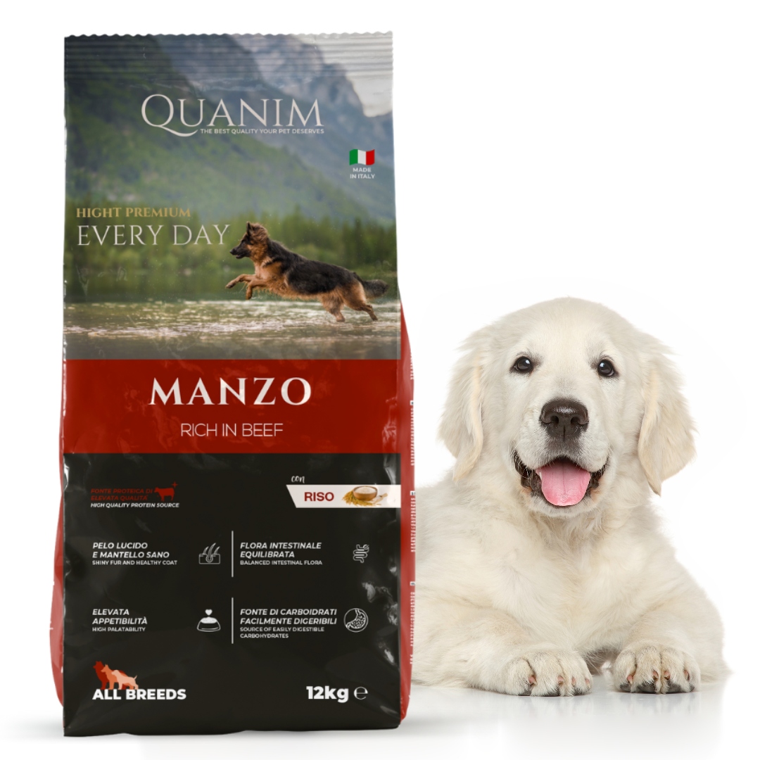 Levně Quanim Krmivo Pro Psy Hovězí Premium 12KG Golden Retriever