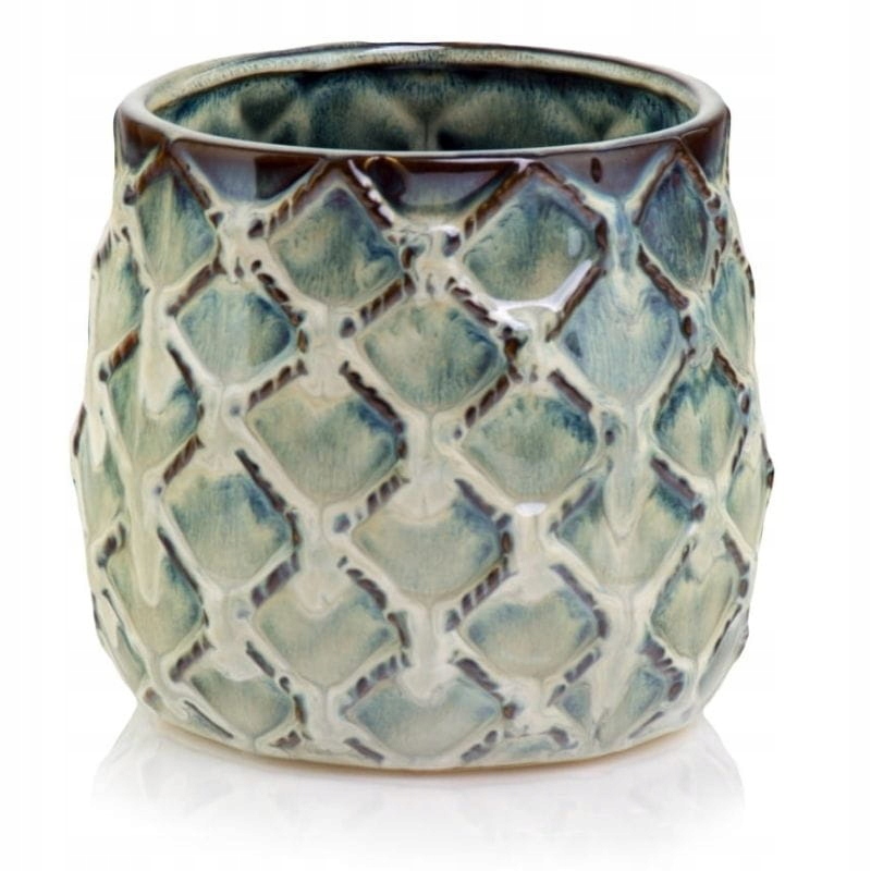 

Ceramiczna osłonka na doniczkę ze wzorem 12 cm