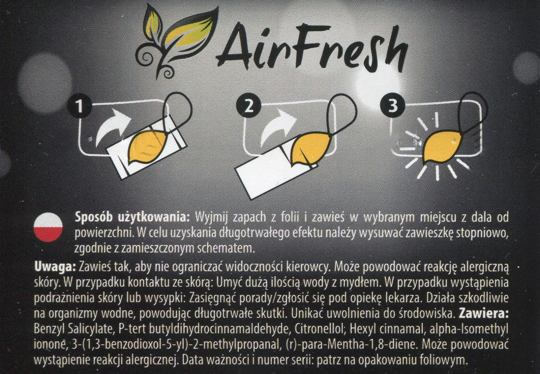 Zapach do samochodu AirFresh New Car Producent AirFresh