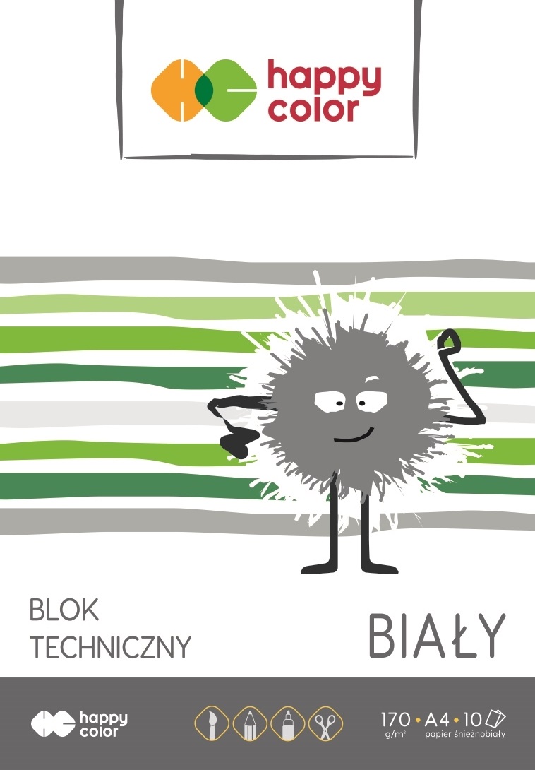 

Blok Techniczny Bialy A4 Happy Color