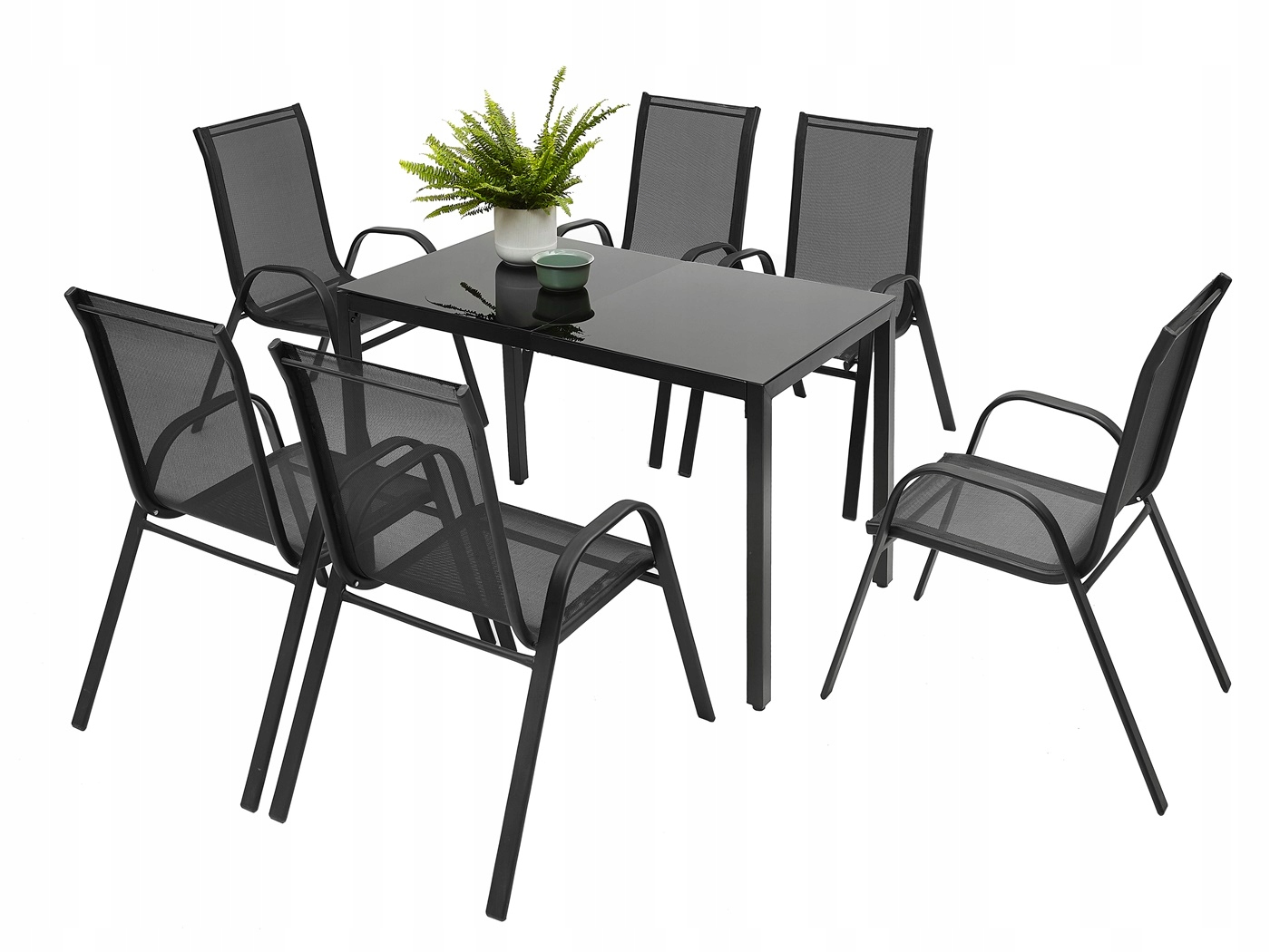 MEBLE OGRODOWE ZESTAW STÓŁ 6+1 NA TARAS BALKON Producent MAT-COMPANY