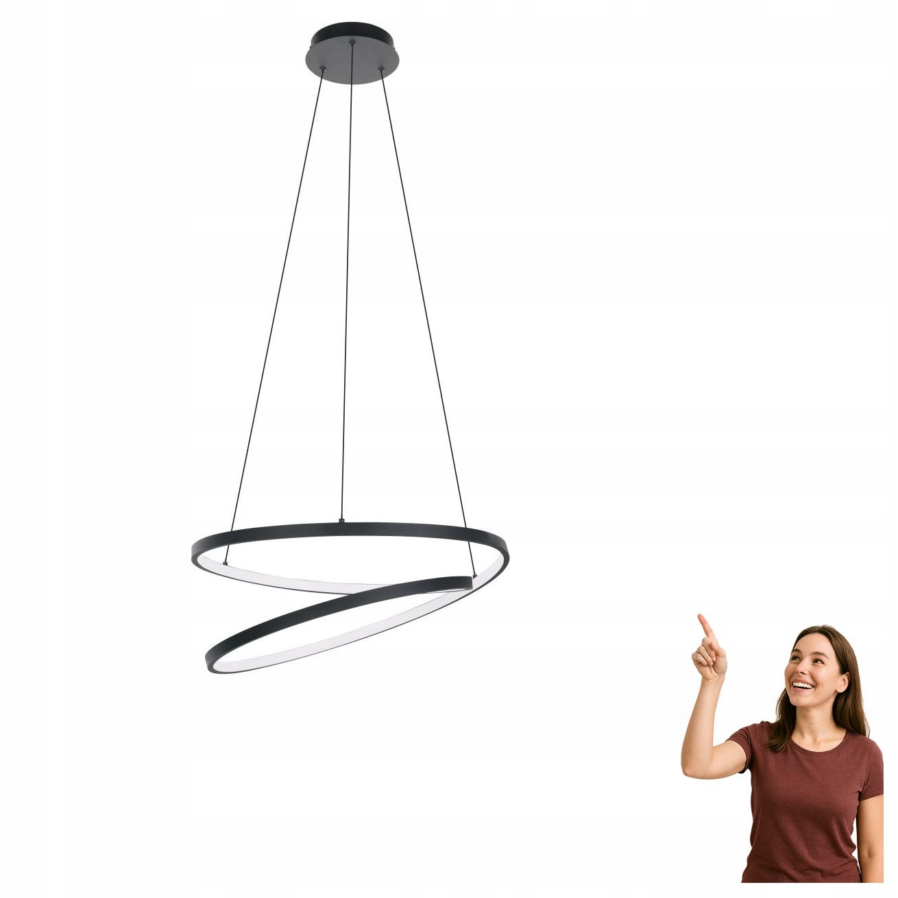 Závesná Led lampa 37W Ruotale 900472 Eglo