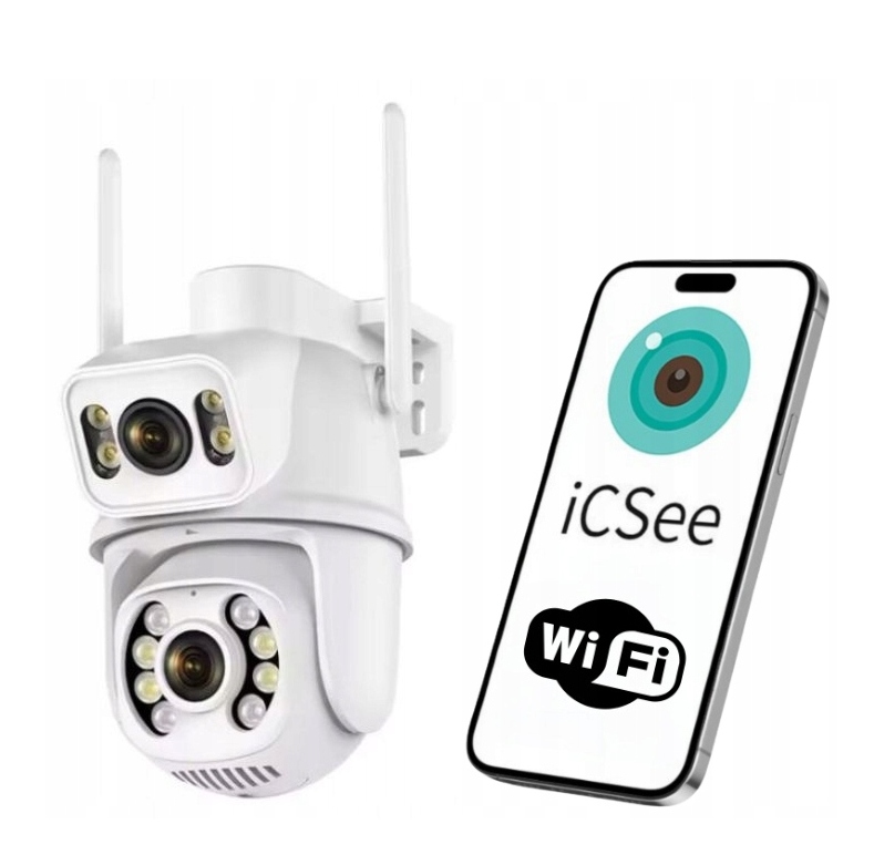 Ip kamera WiFi Dům Zahrada Monitorovací sada Telefon iCsee Full Hd 360 Hra
