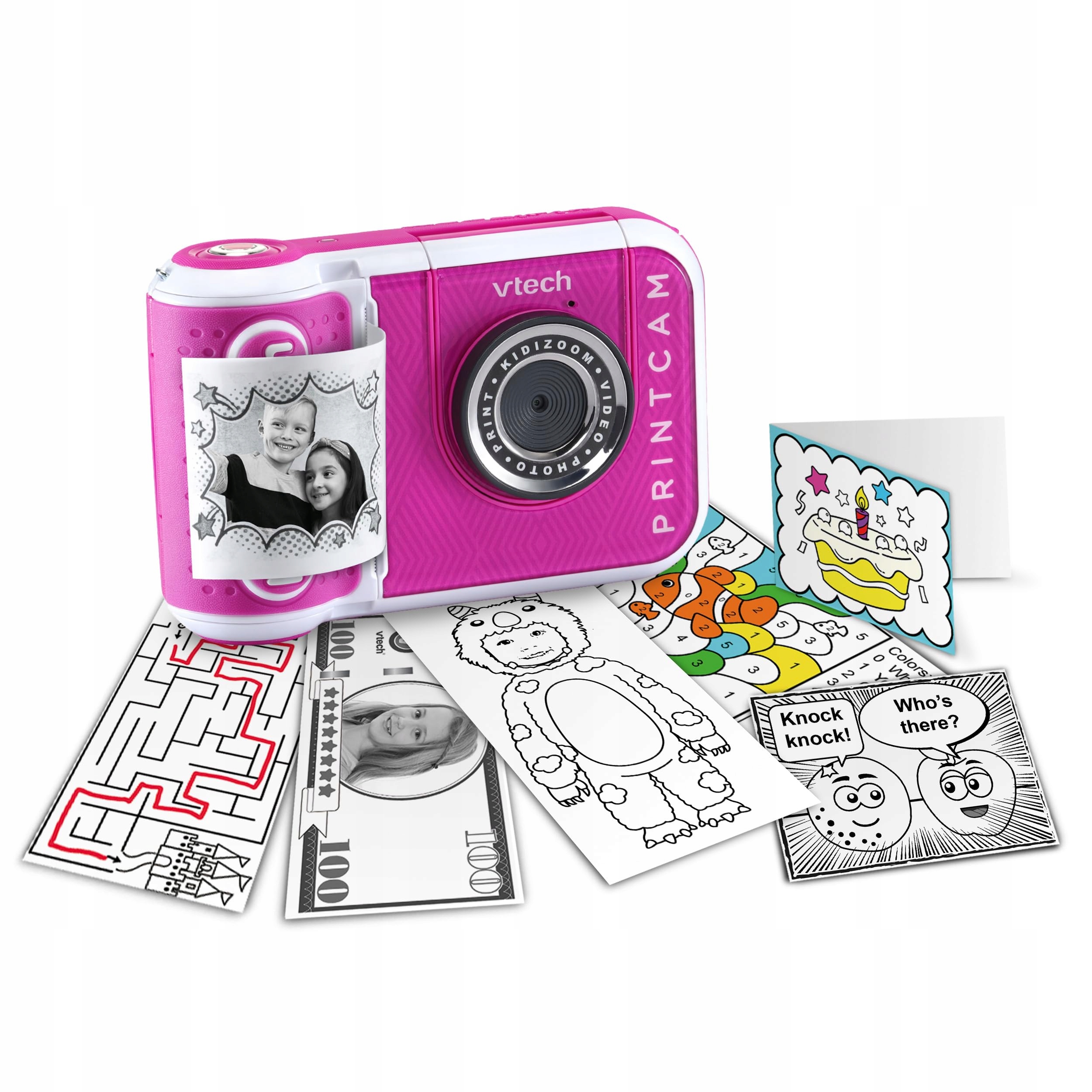 VTech Kamera KidiZoom Print I Digitální dětská kamera s termotiskem
