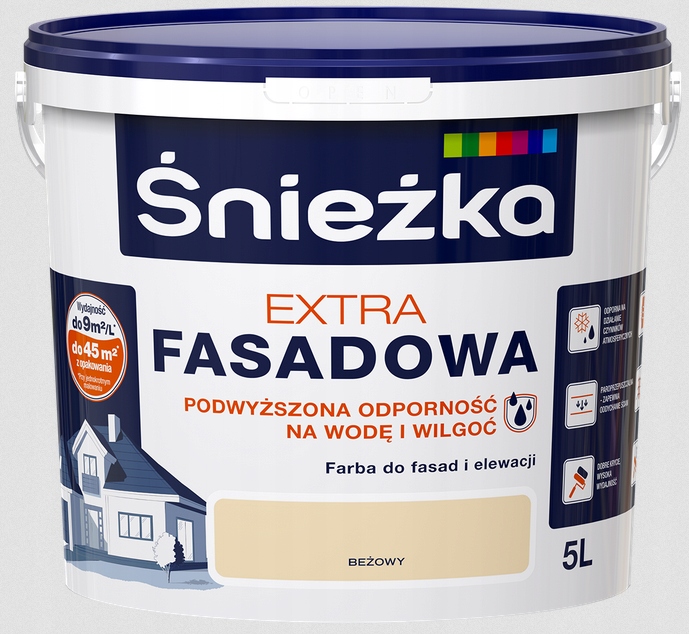 ŚNIEŻKA EXTRA FASADOWA BEŻOWY 5L