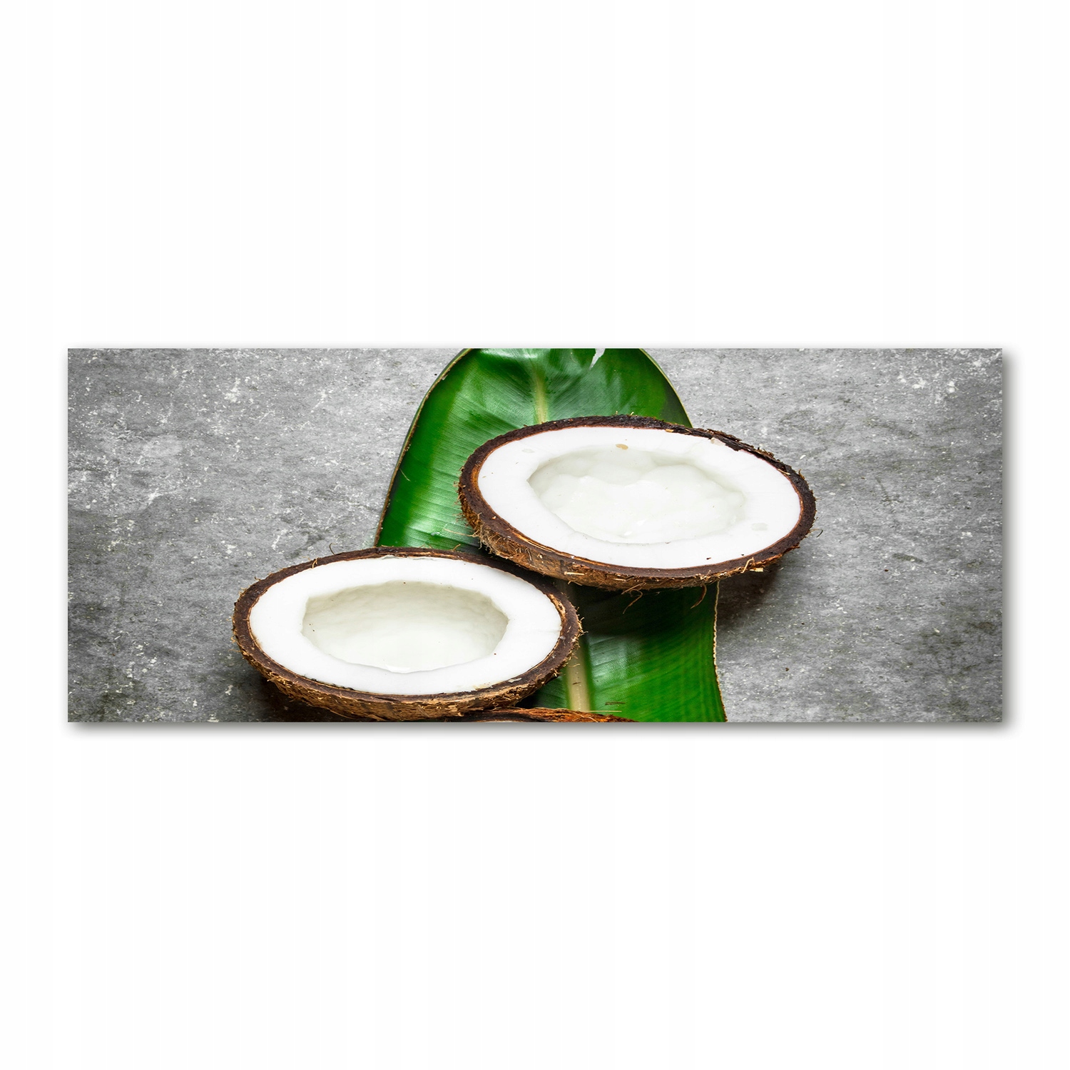 

Foto obraz akryl zdjęcie Połówki kokosu 125x50 cm