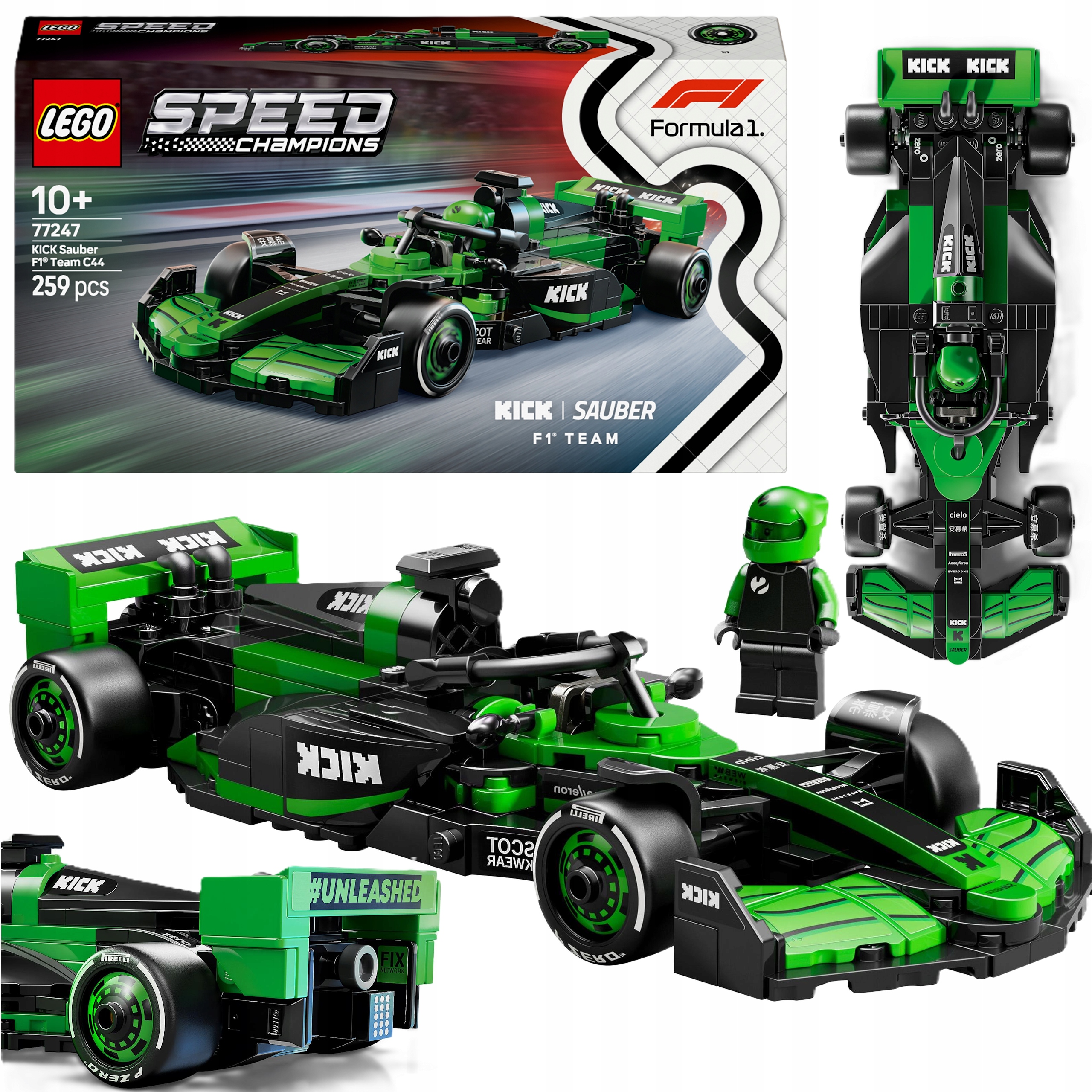Lego Speed Champions Bolid F1 Kick Sauber Team C44 Zestaw Do Zabawy Święta