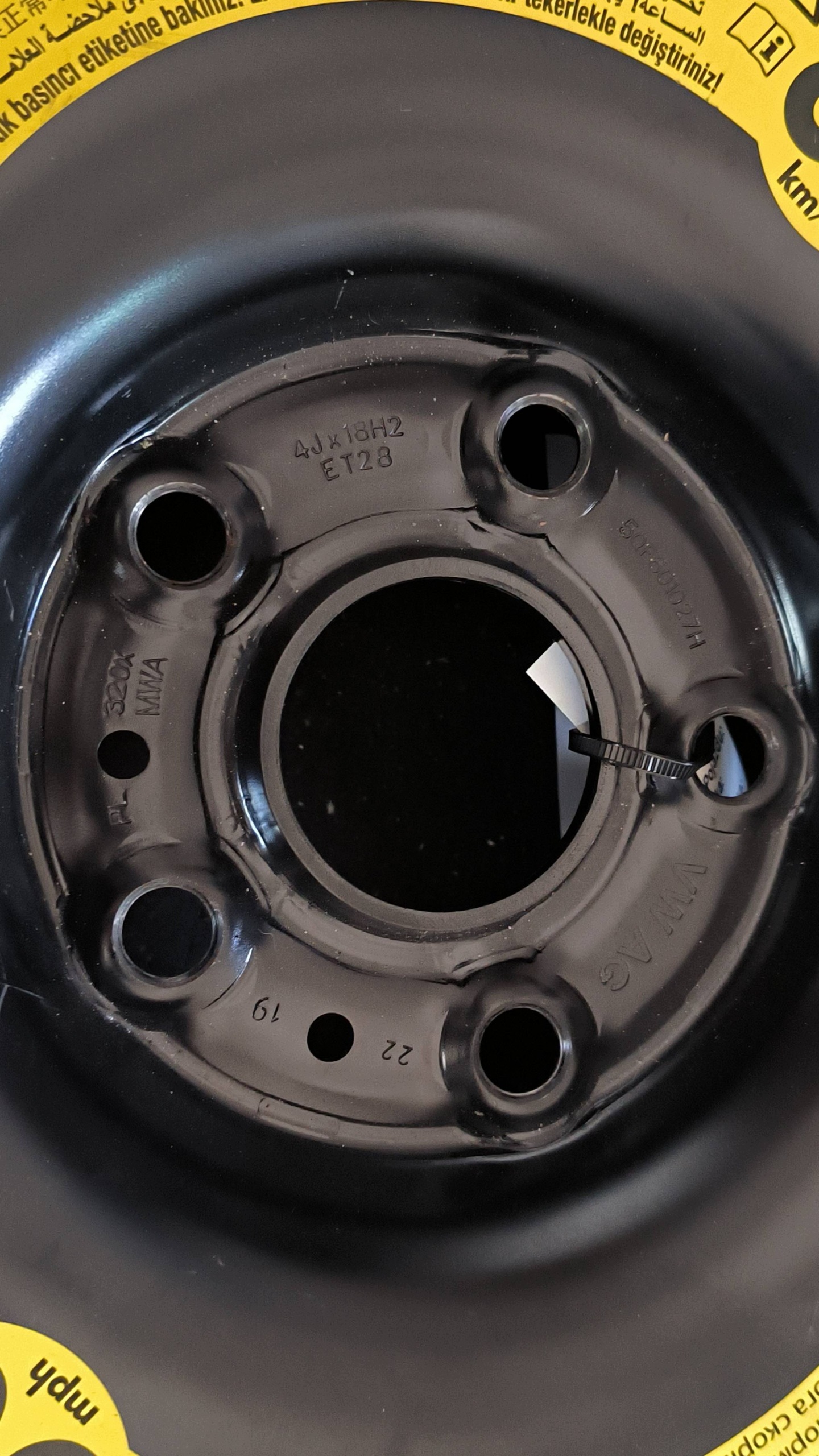 wheel spare 5QF601027H AUDI Q3 II 83A R18