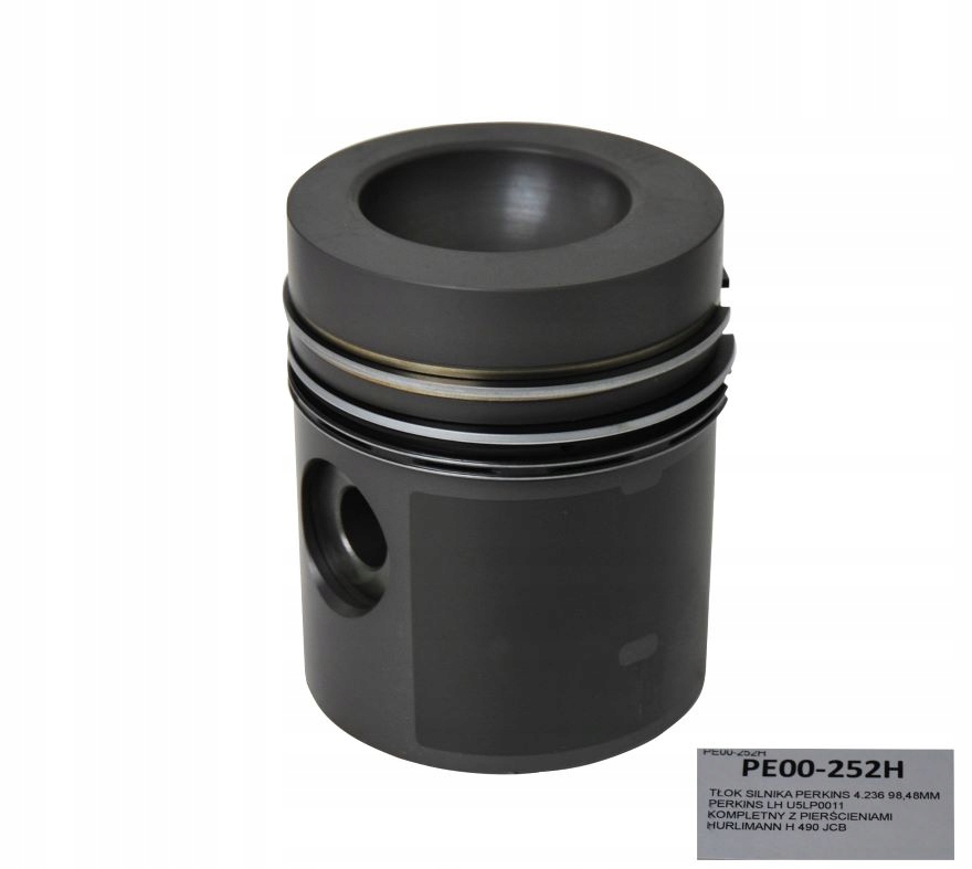 PE00-252H - ПОРШЕНЬ ДВИГУНА КОМПЛЕКТ. PERKINS 4.236 98,48 ММ LH