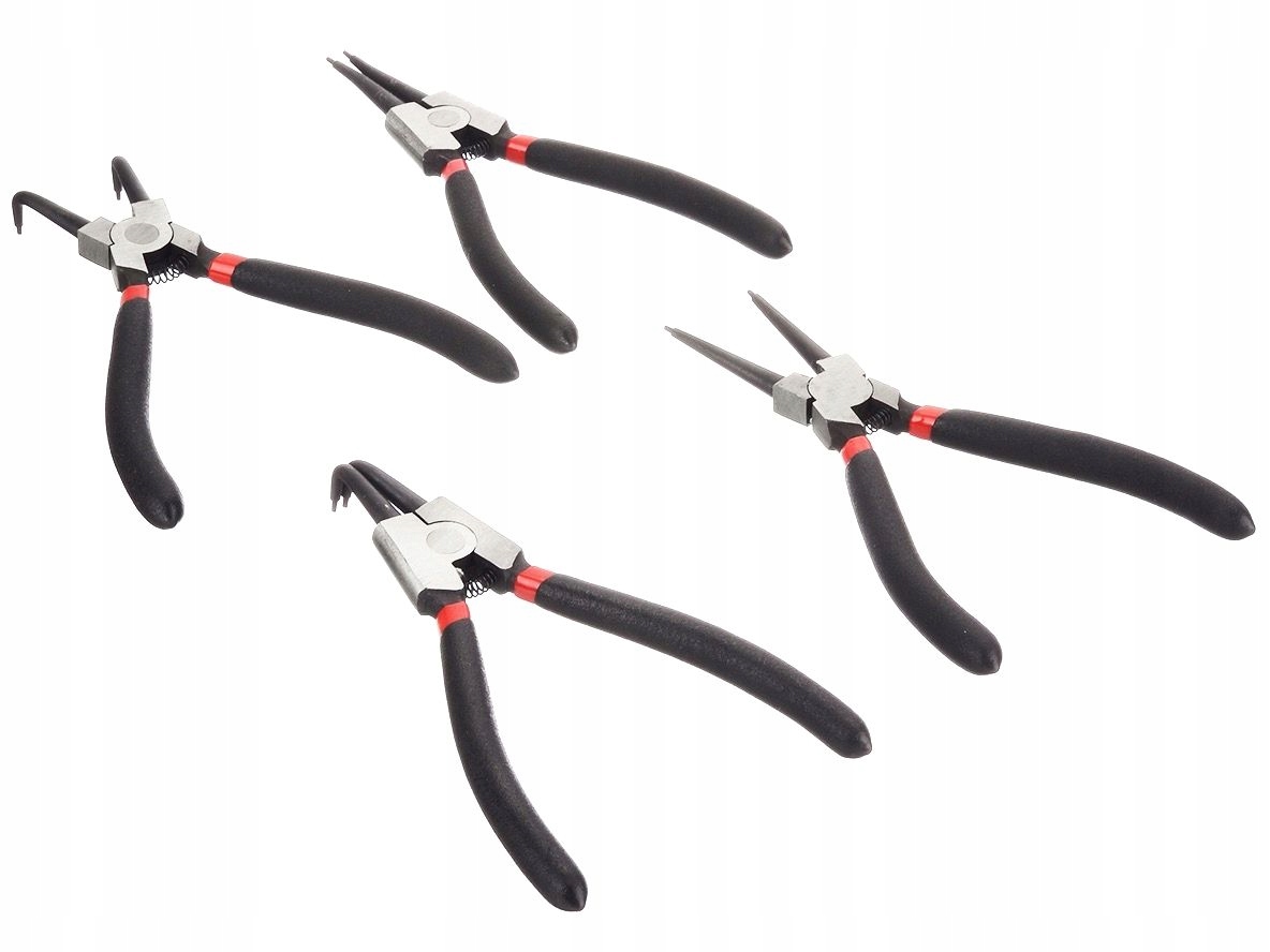 SZCZYPCE 6 " 160 mm PROSTE I WYGIĘTE + PIERŚCIENIE SEGERA WEWNĘTRZNE ZESTAW Marka inna