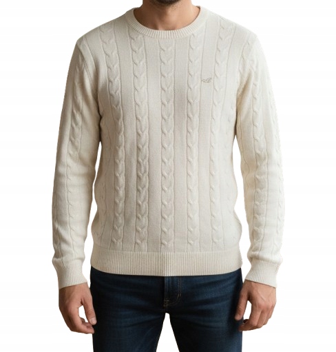 Svetr Abercrombie Hollister XL krémový