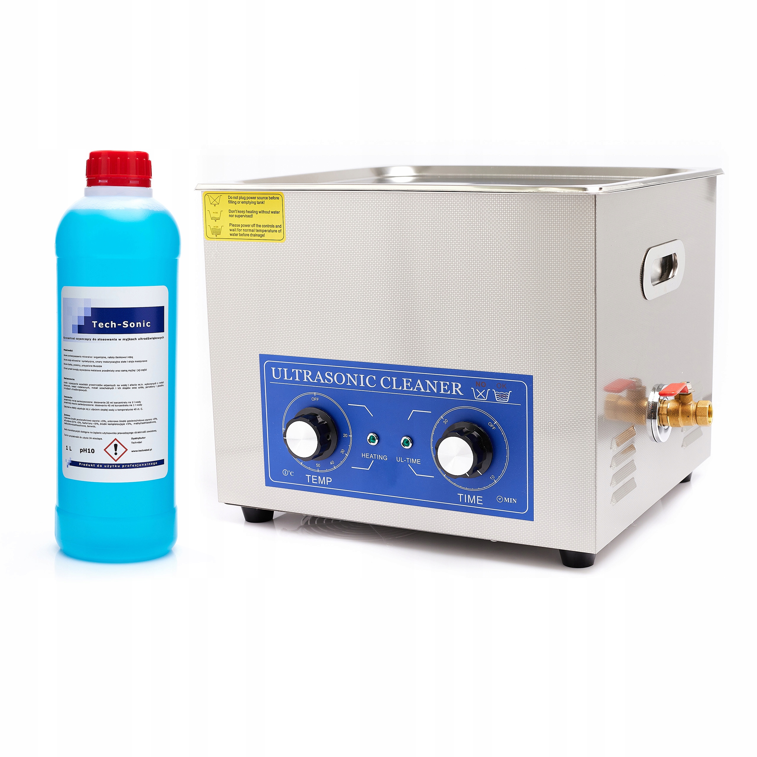 Ultrazvuková Myčka 15 L 760 W, Vana Pro Elektroniku S Topným Tělesem, Koncentrát 1 L