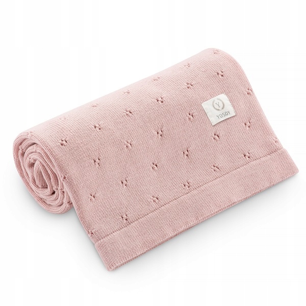 

Yosoy kocyk 100% merino Jersey 80x100 cm dusty pin