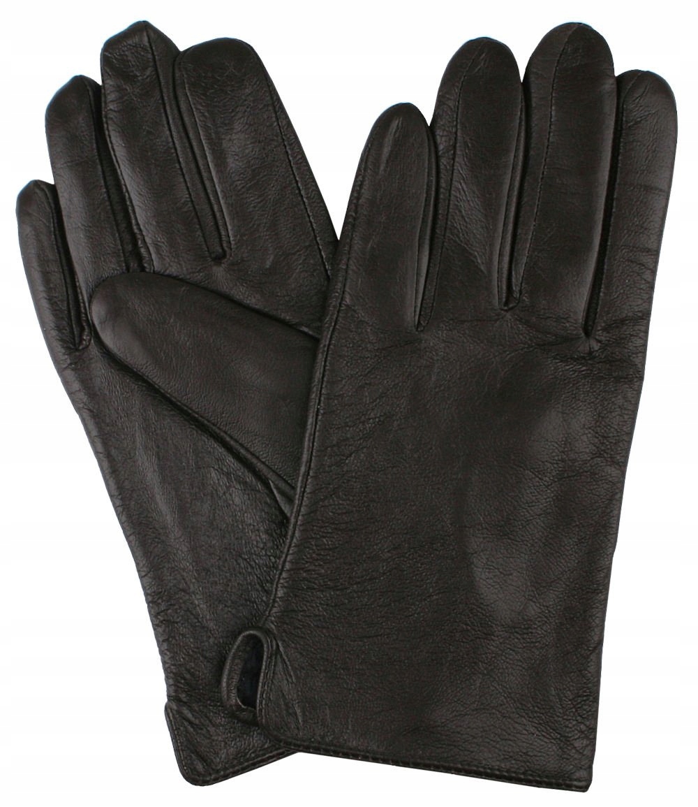 Hnědé pánské kožené rukavice -his Story Elegantní, zateplené M