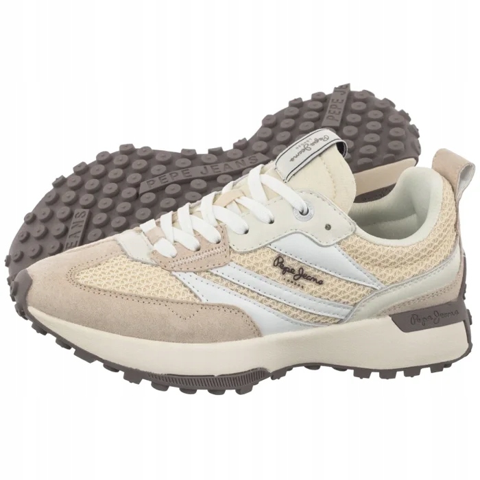 Dámské sportovní tenisky Pepe Jeans White PLS600046 808 Béžové