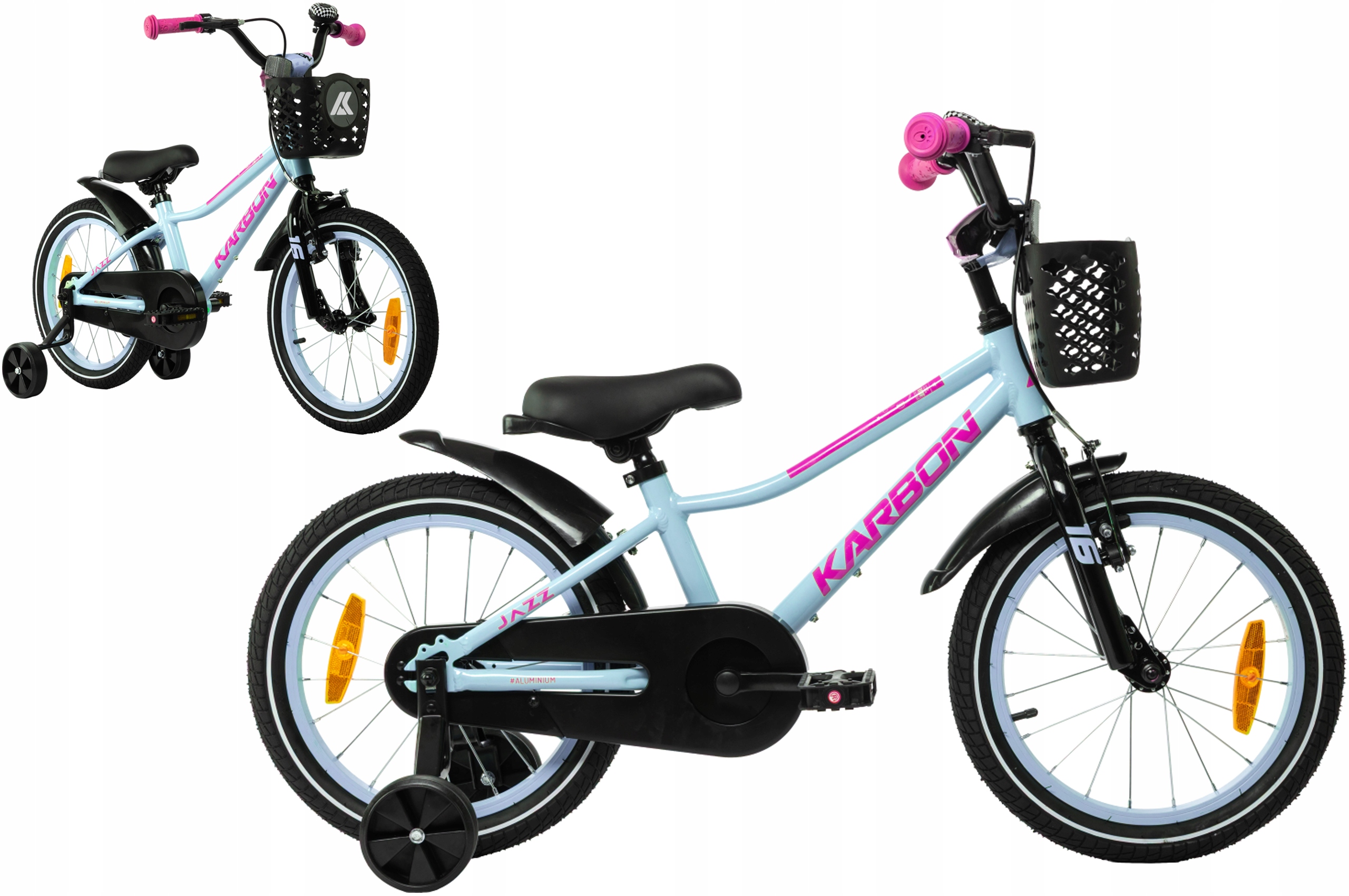 Rower dziecięcy 16" Karbon Jazz miętowy R25