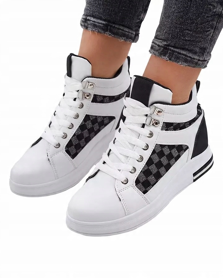 

Biało- Czarne Sneakersy Damskie Aqsla 40
