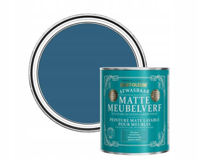 Rust-oleum Omyvatelná matná barva na nábytek – kobalt 750 ml na nábytek