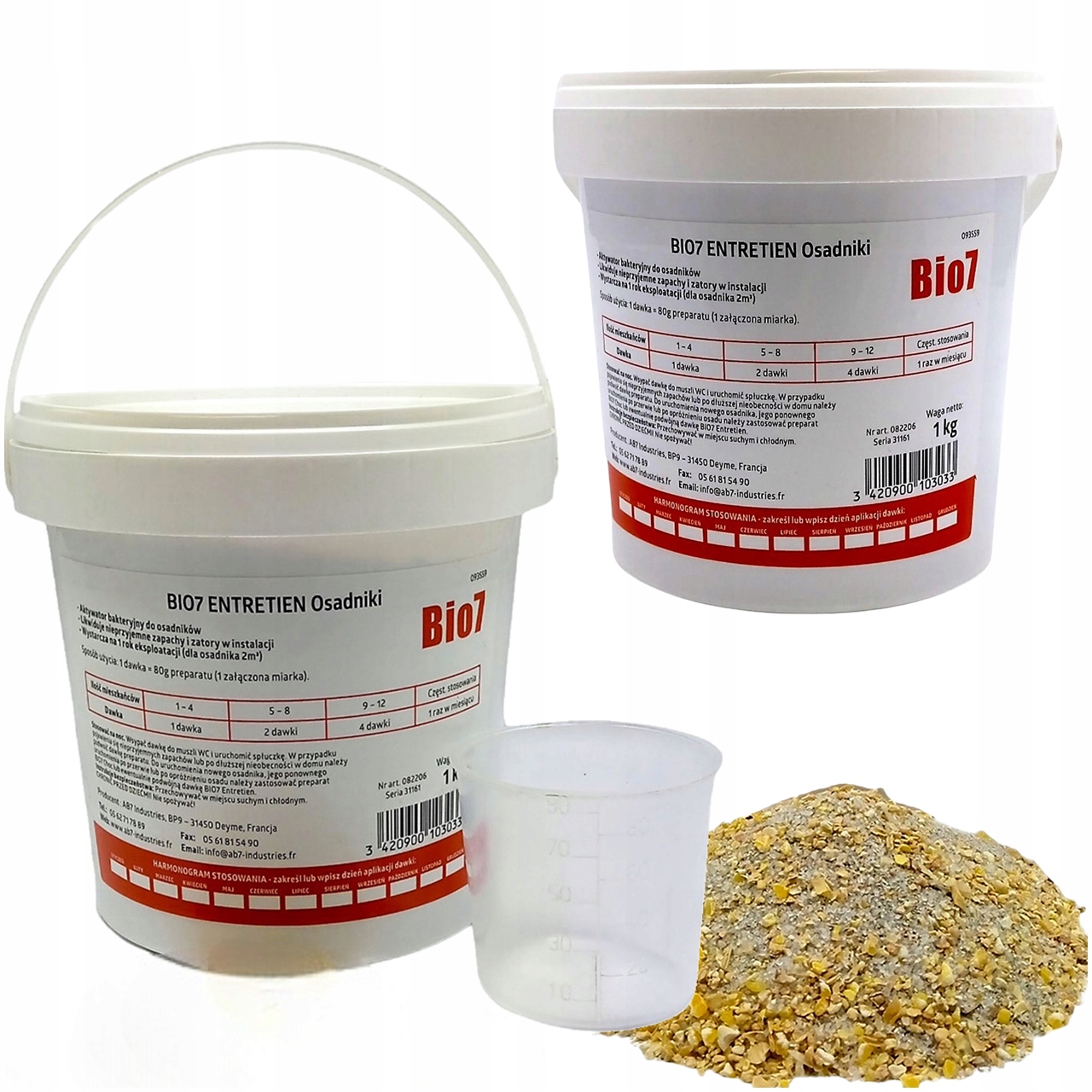 BIO7 Entretien 1 Kg Bakterie Na 1 Rok Osadniki Bio 7 Bioprepart