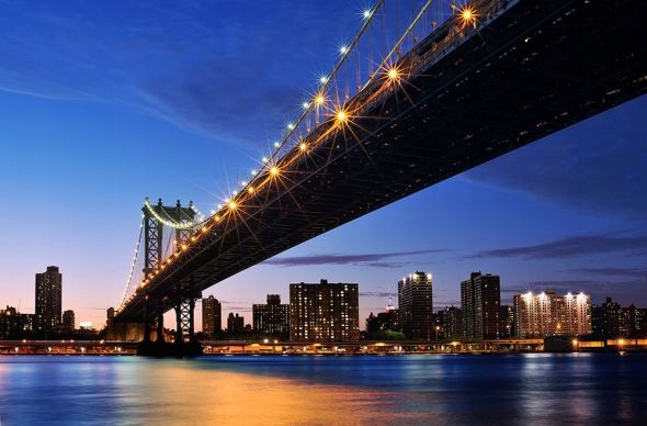 

Zachód słońca, Manhattan - fototapeta 320x230 cm