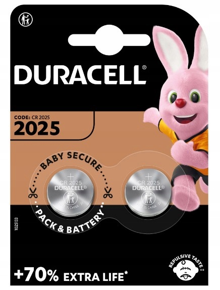 

Baterie Litowe Duracell Guzik Dl/cr 2025 B1 +50%