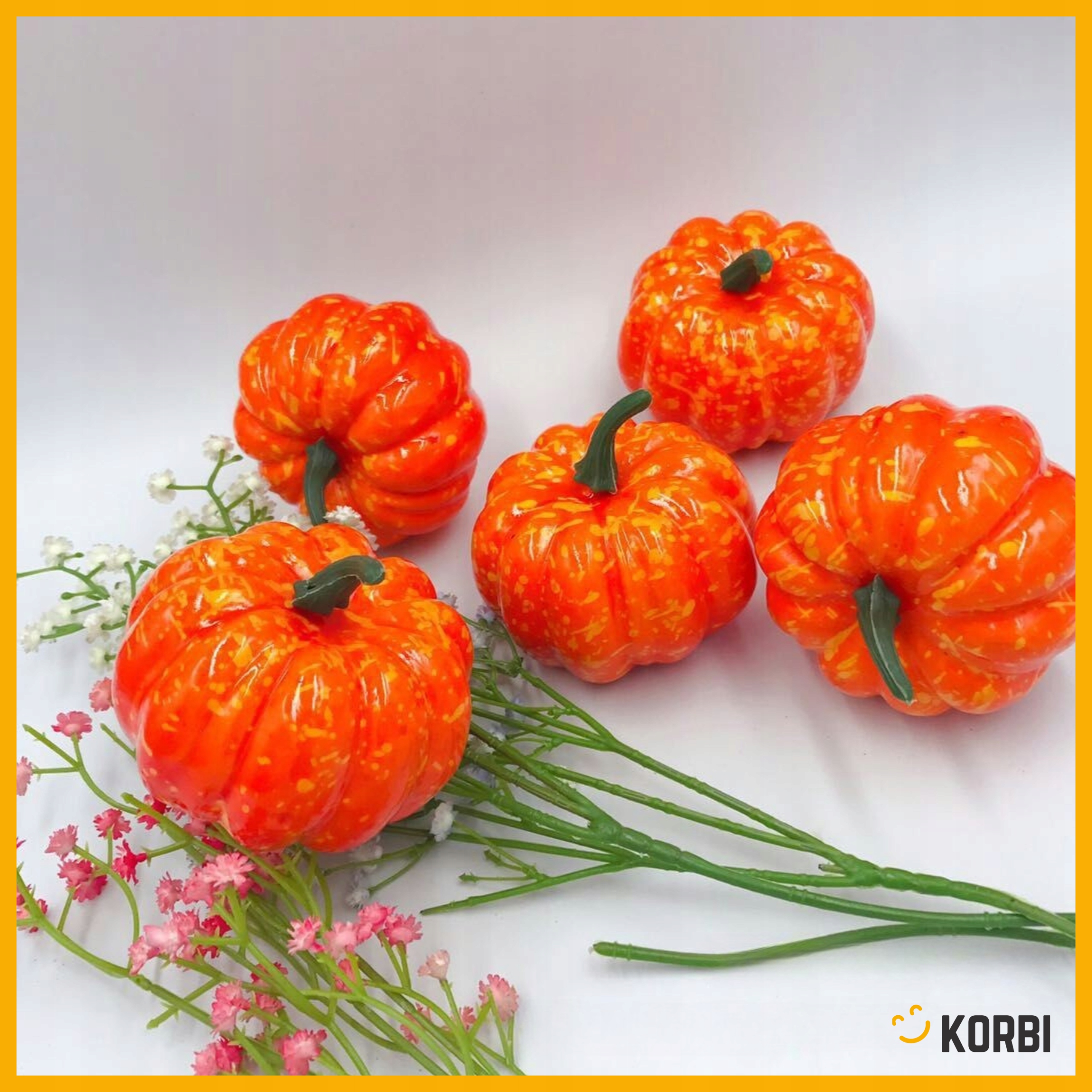 OZDOBNE DYNIE SZTUCZNE DEKORACYJNE JESIEŃ HALLOWEEN OZDOBA ZESTAW 5SZT Typ inny