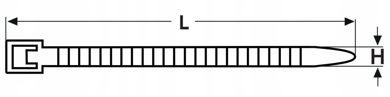 OPASKI ZACISKOWE 2.5X100 MM 25 SZT. BIAŁE Kod producenta RB-05-980