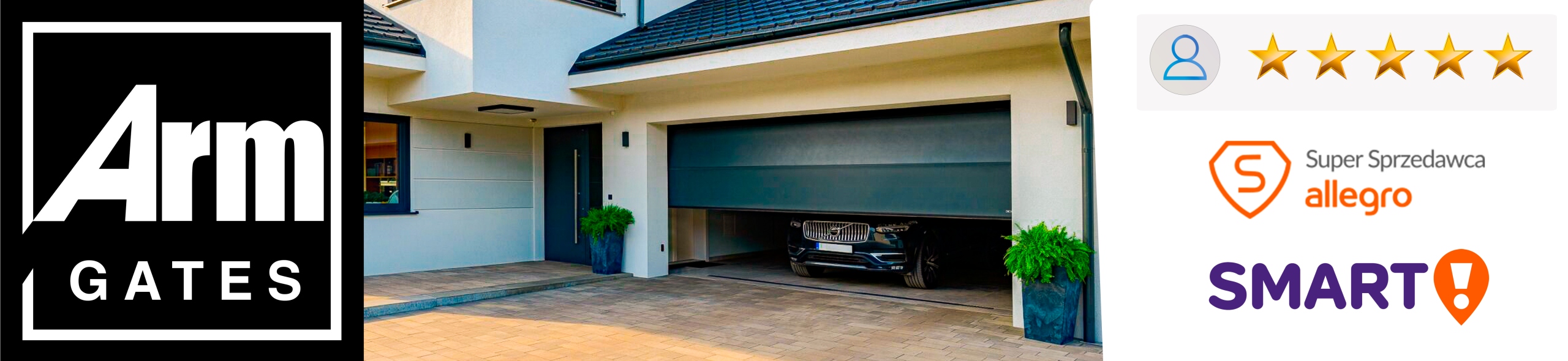NAPĘD ZESTAW DO BRAMY GARAŻOWEJ ARM100 AUTOMAT 2,2m/80kg 4 PILOTY Informacje o bezpieczeństwie CE