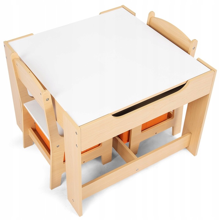 STOLIK 2 KRZESŁA DLA DZIECI SCHOWEK ZESTWA Szerokość siedziska 28 cm