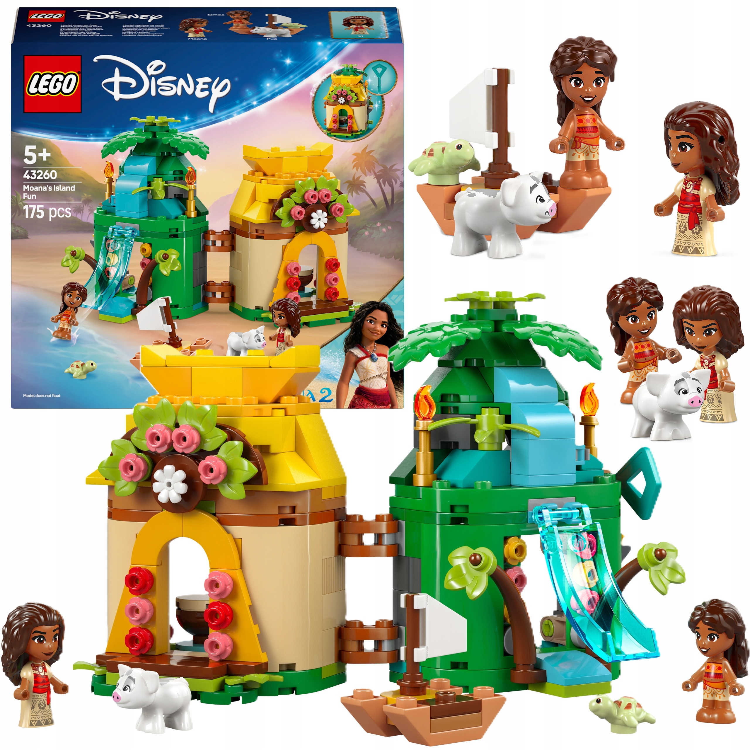Klocki Lego 43260 Disney Princess Zabawy Vaiany Na Wyspie Zestaw