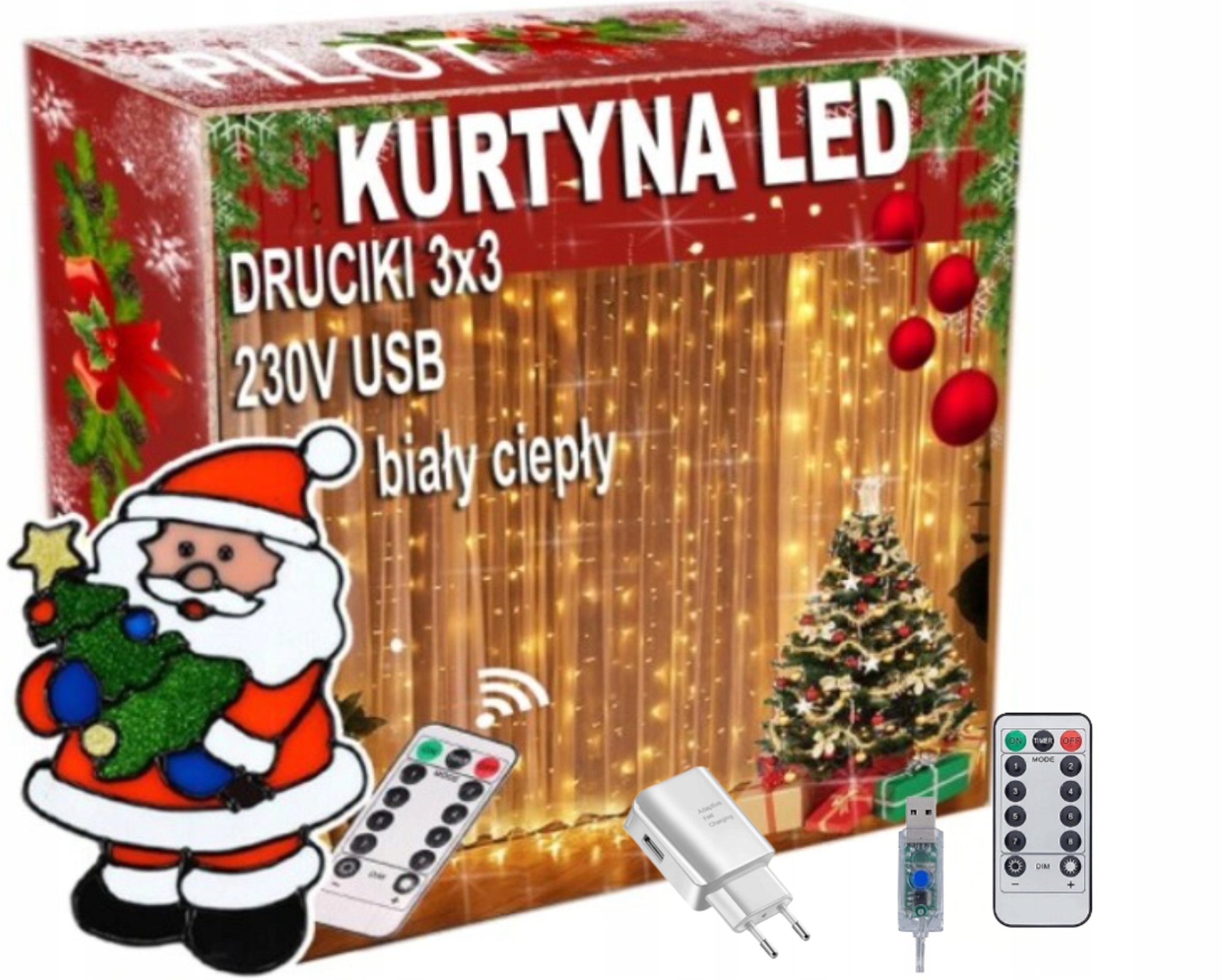 

Lampki Choinkowe Świąteczne Led Girlanda 300SZT