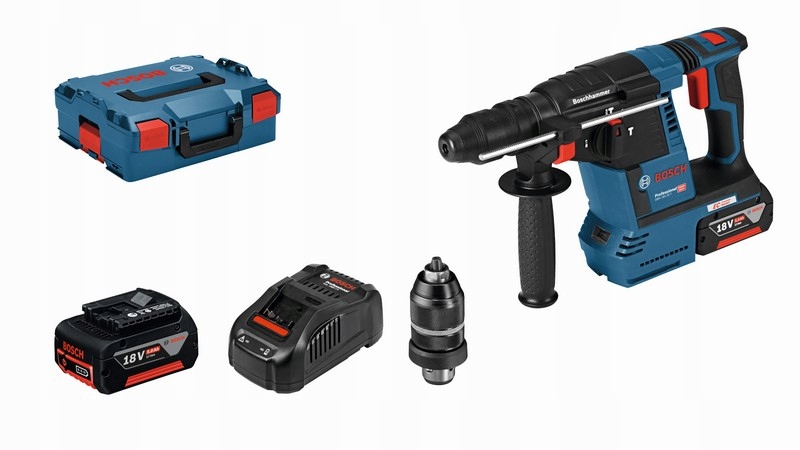 Młot Udarowy Obrotowy Gbh 18V-26 F 2.6J 2*5.0AH L-boxx
