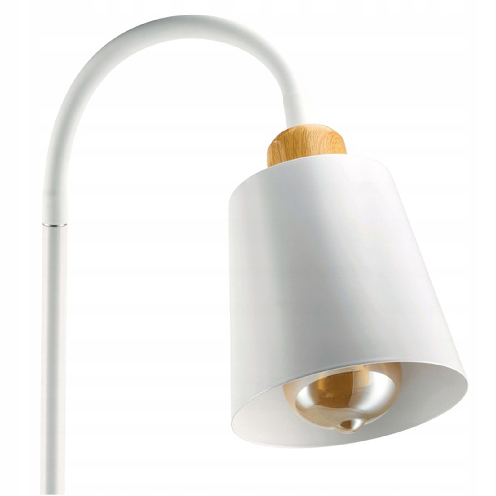Lampa Stojąca Podłogowa LED E27 150cm do Salonu LOFT z Włącznikiem Biała Kod producenta 768744 Lampa Stojąca Podłogowa