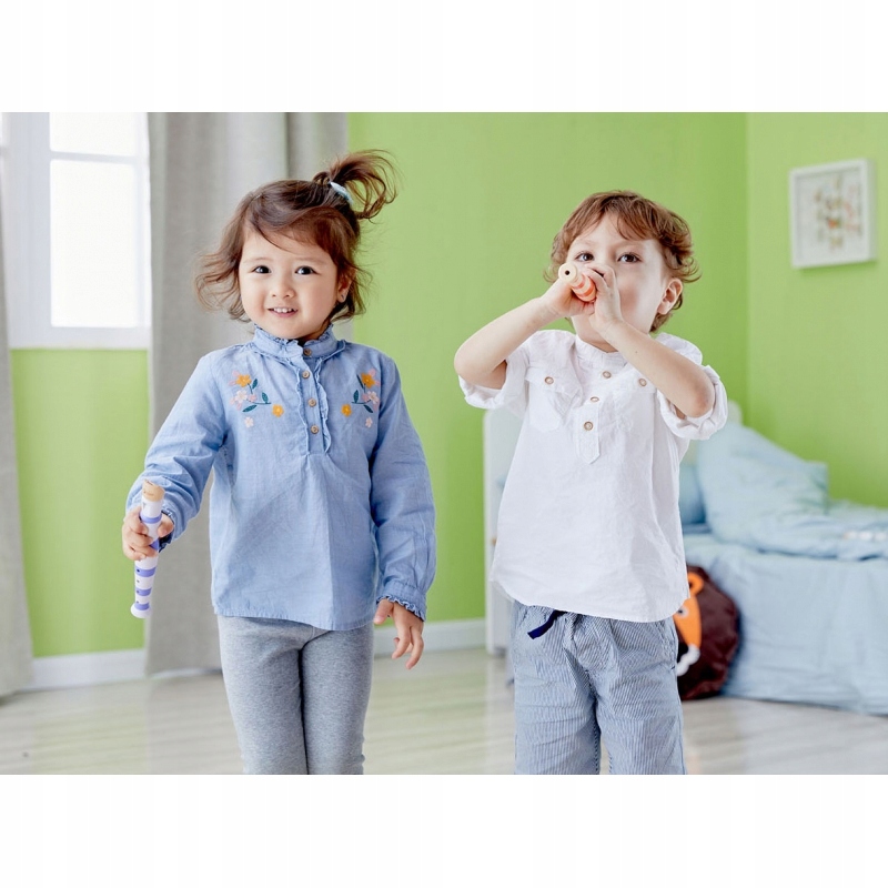 DREWNIANY FLET CLASSIC WORLD RÓŻNE KOLORY INSTRUMENT DLA DZIECI NAUKA GRY Marka Classic World