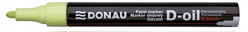 Marker olejowy D-Oil okrągły 2,8mm żółty pisak Kolor żółty