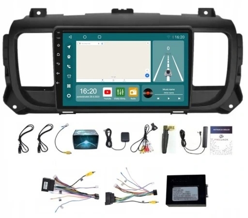 Rádio Bt Citroen Jumpy Peugeot Expert Toyota Proace 2016-2022 8/256GB Sim