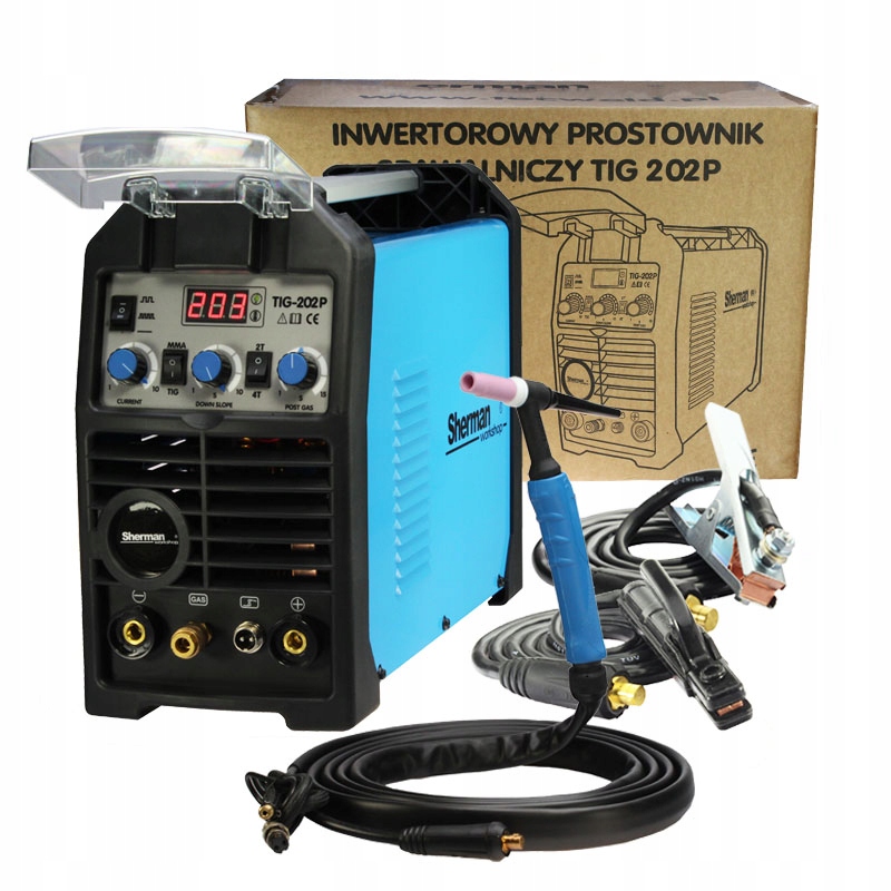 Зварювальний апарат інвертора 202P TIG DC PULSE SHERMAN